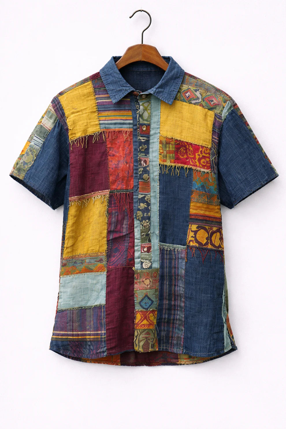 Artisan Patchwork Denim Shirt
