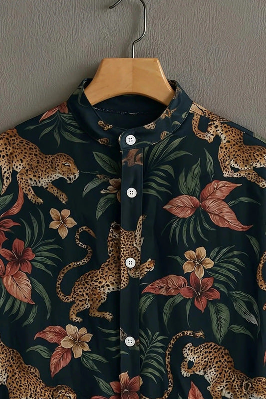 SharpShirt Wild Jungle Print Shirt