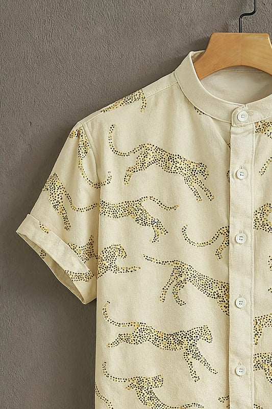 SharpShirtβ’ Wild Leopard Print Shirt