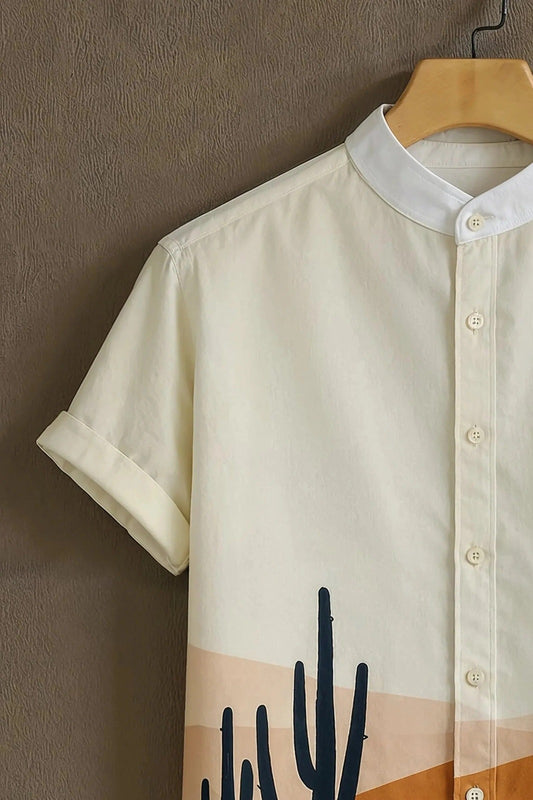 SharpShirt Desert Sunset Printed Shirt