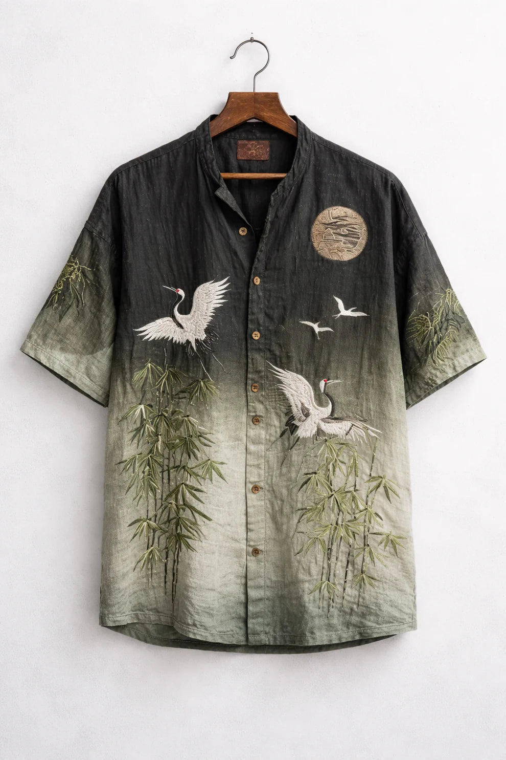 Bamboo Crane Gradient Shirt