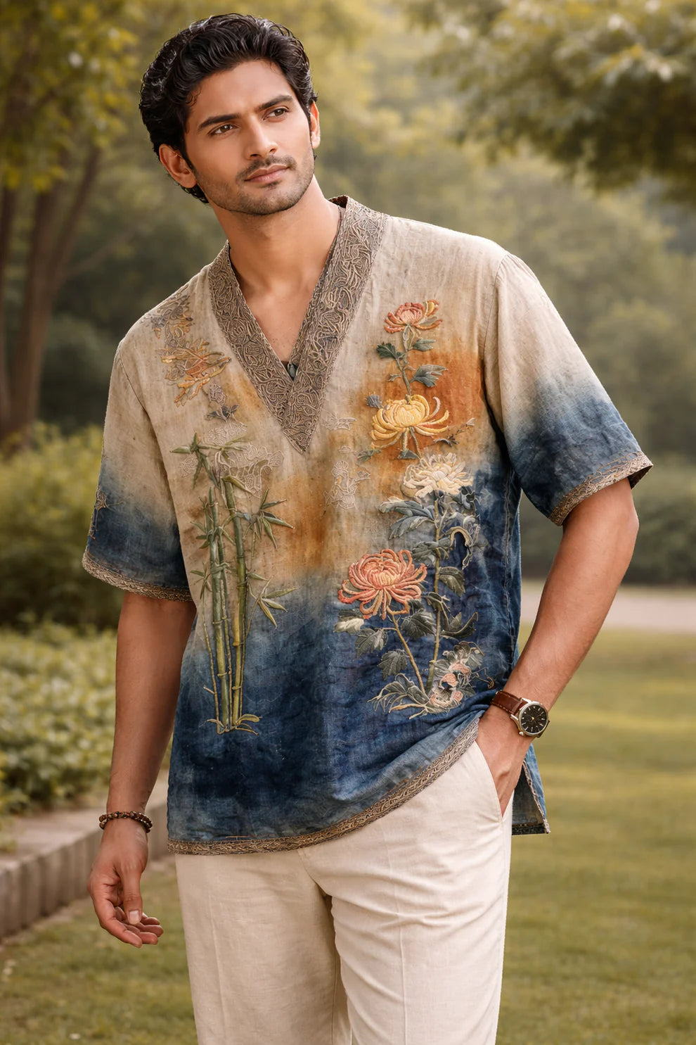 Ocean Wave Crane Japanese Art Shirt