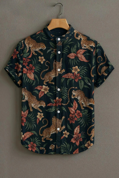 SharpShirt Wild Jungle Print Shirt