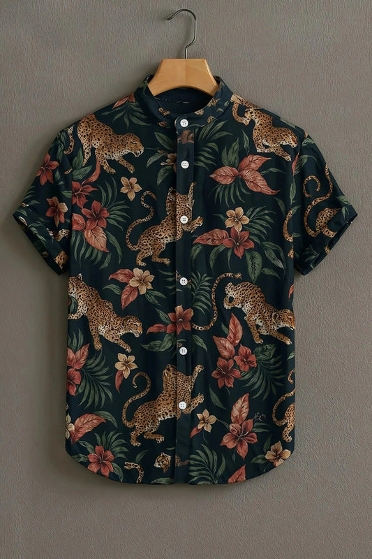 SharpShirt Wild Jungle Print Shirt